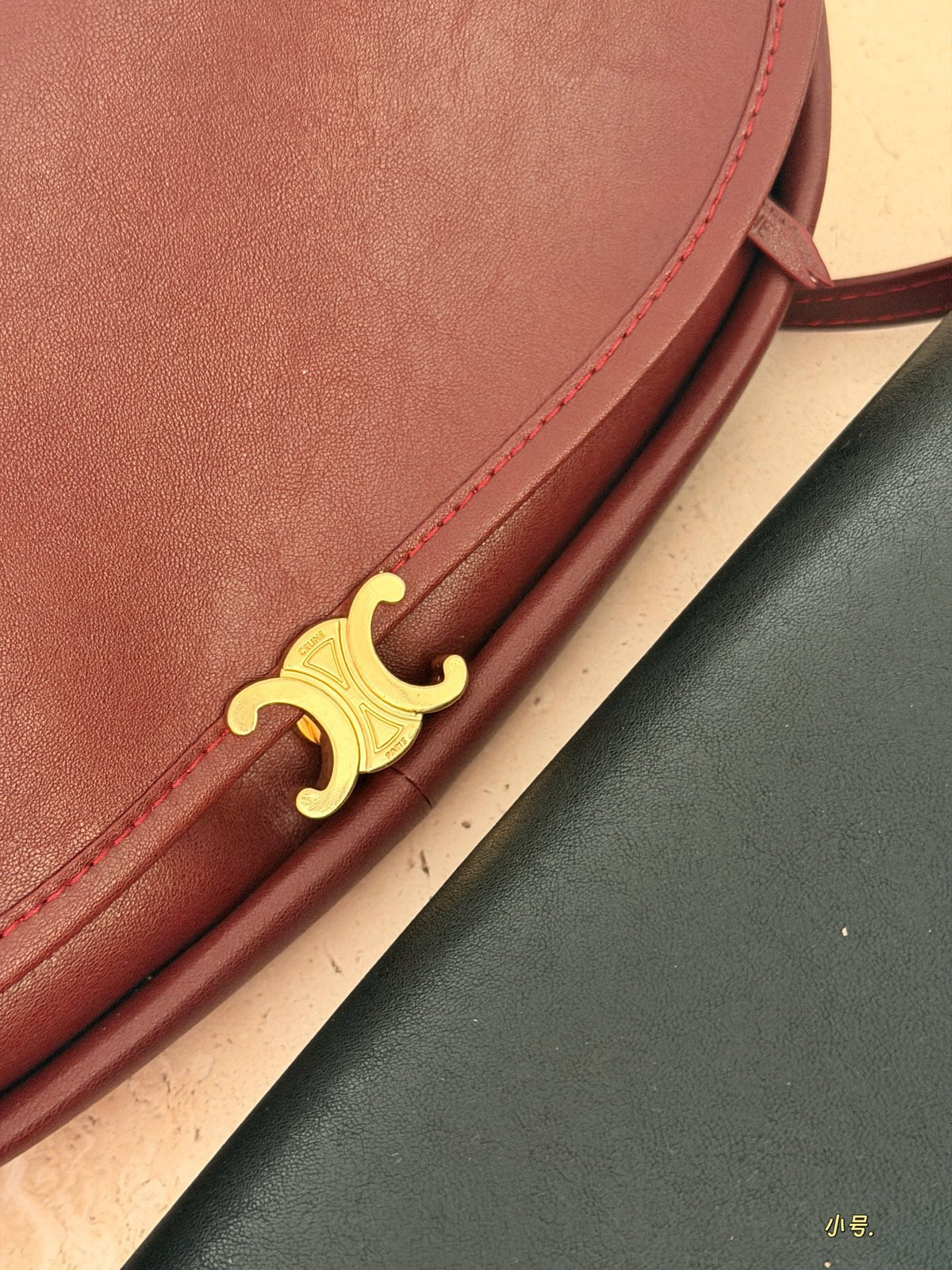 Horizontal Half Half Moon Bag Saddle Bag