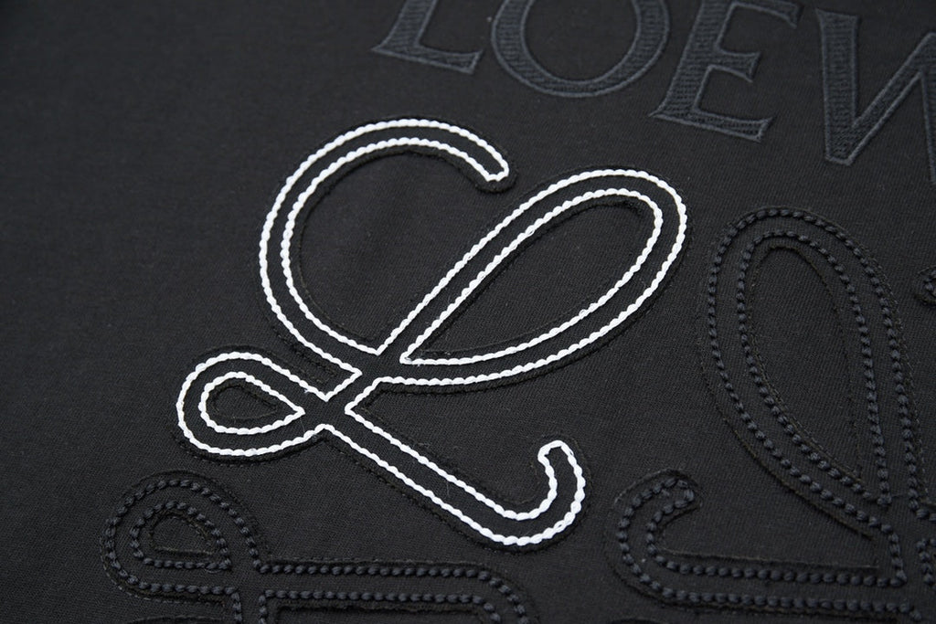 Early spring new patch embroidered letter T-shirt