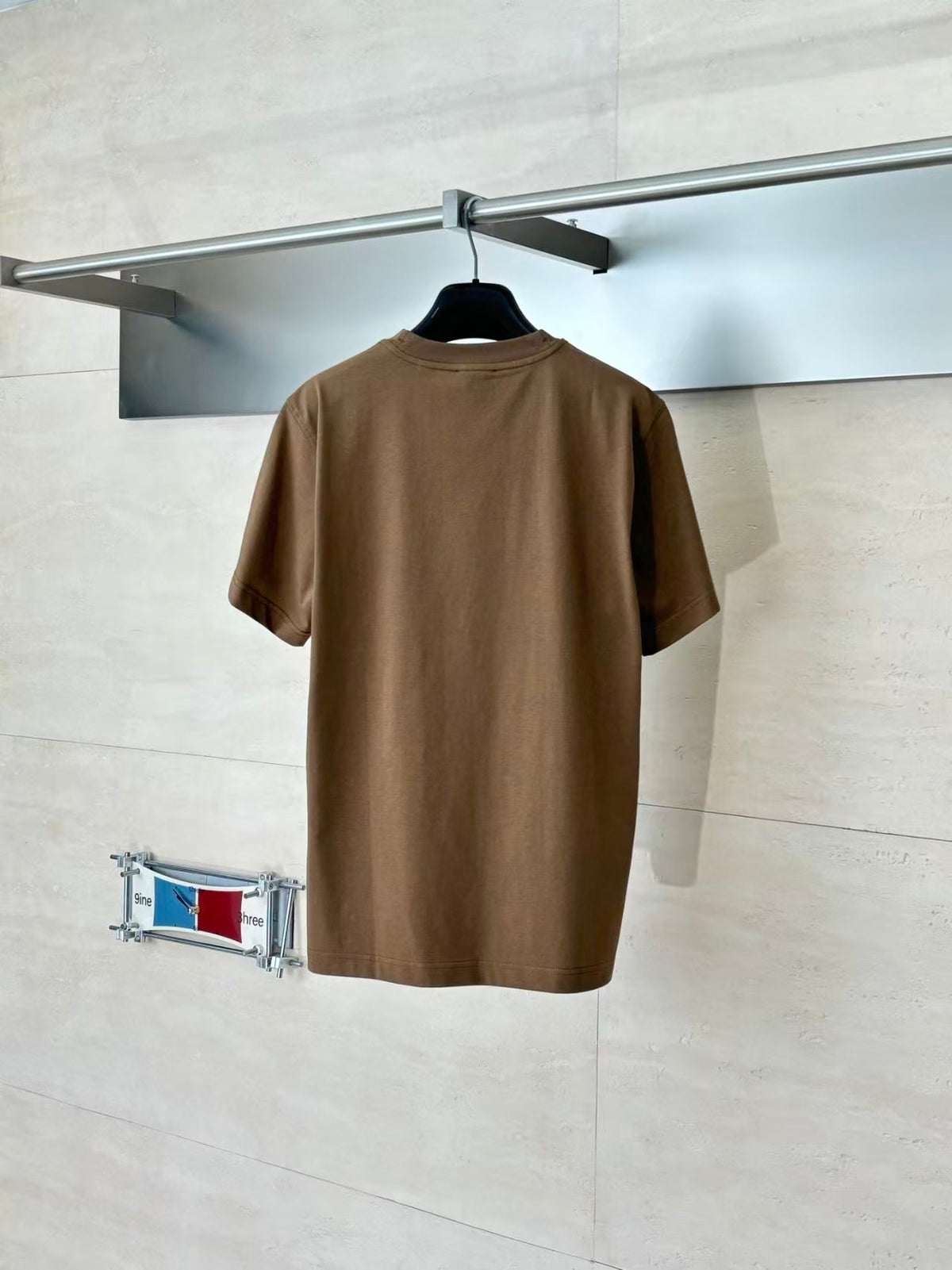 Plaid embroidered short sleeved T-shirt