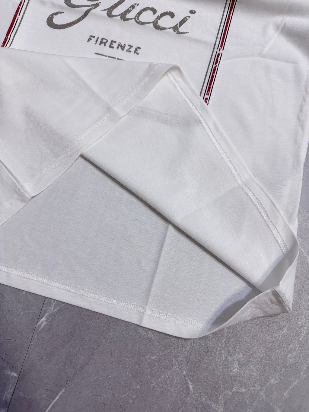 Carefully embellished collection logo printed T-shirt