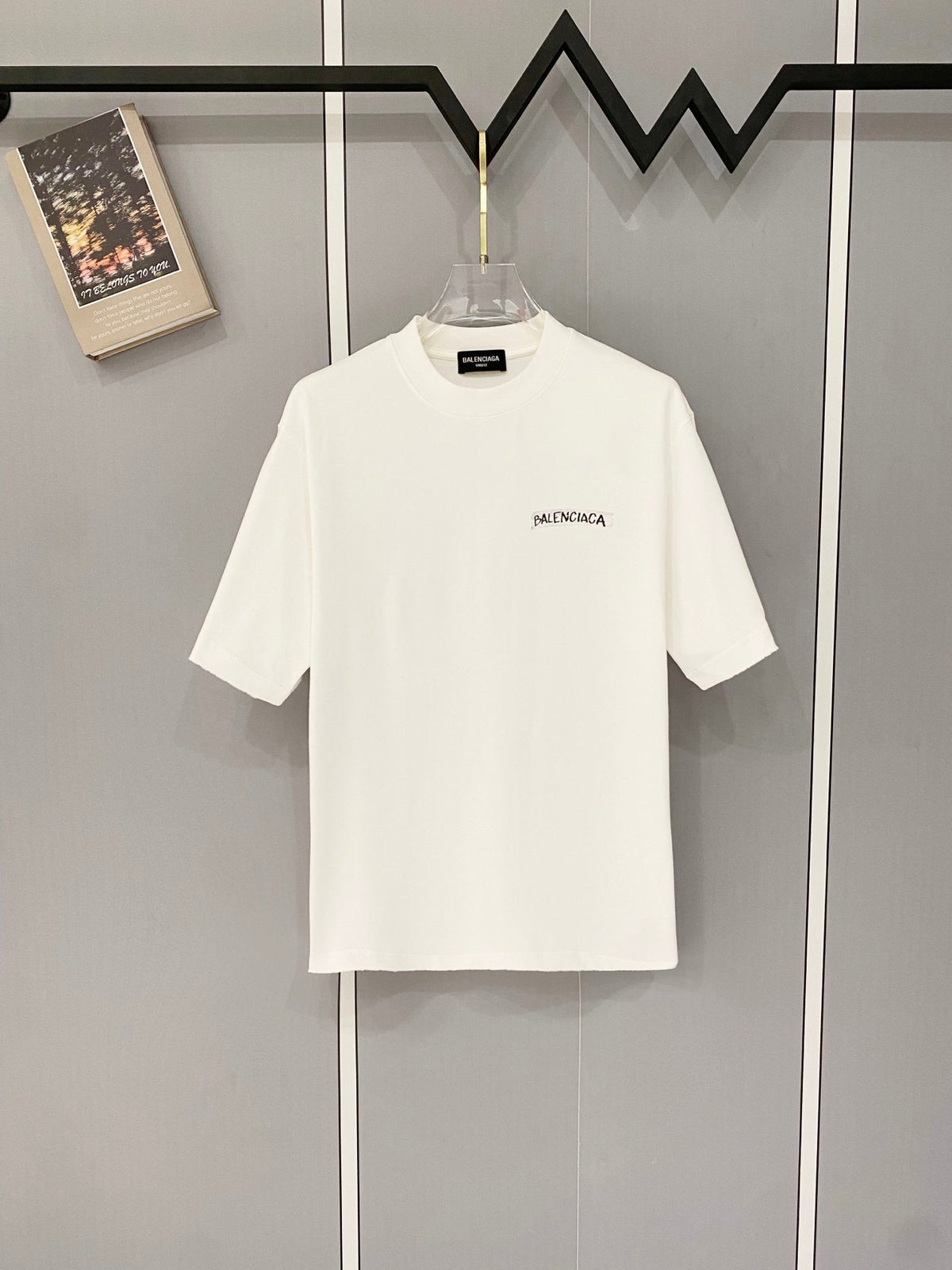Classic letter printed pure cotton T-shirt -2