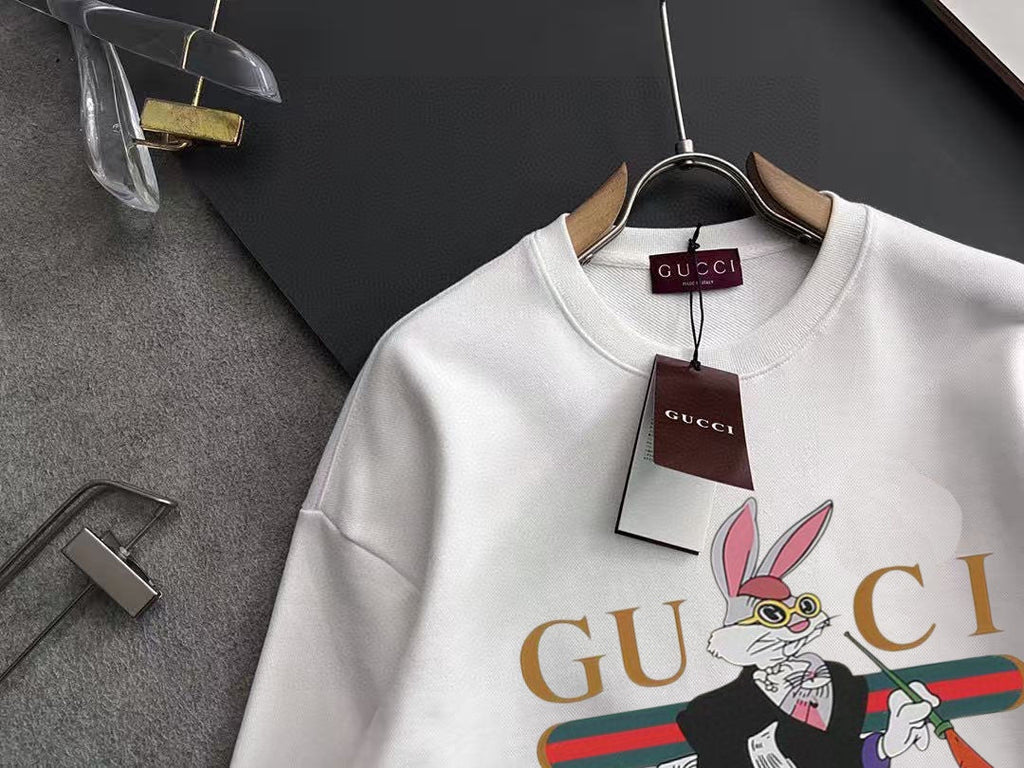 New printed pullover round neck hoodie