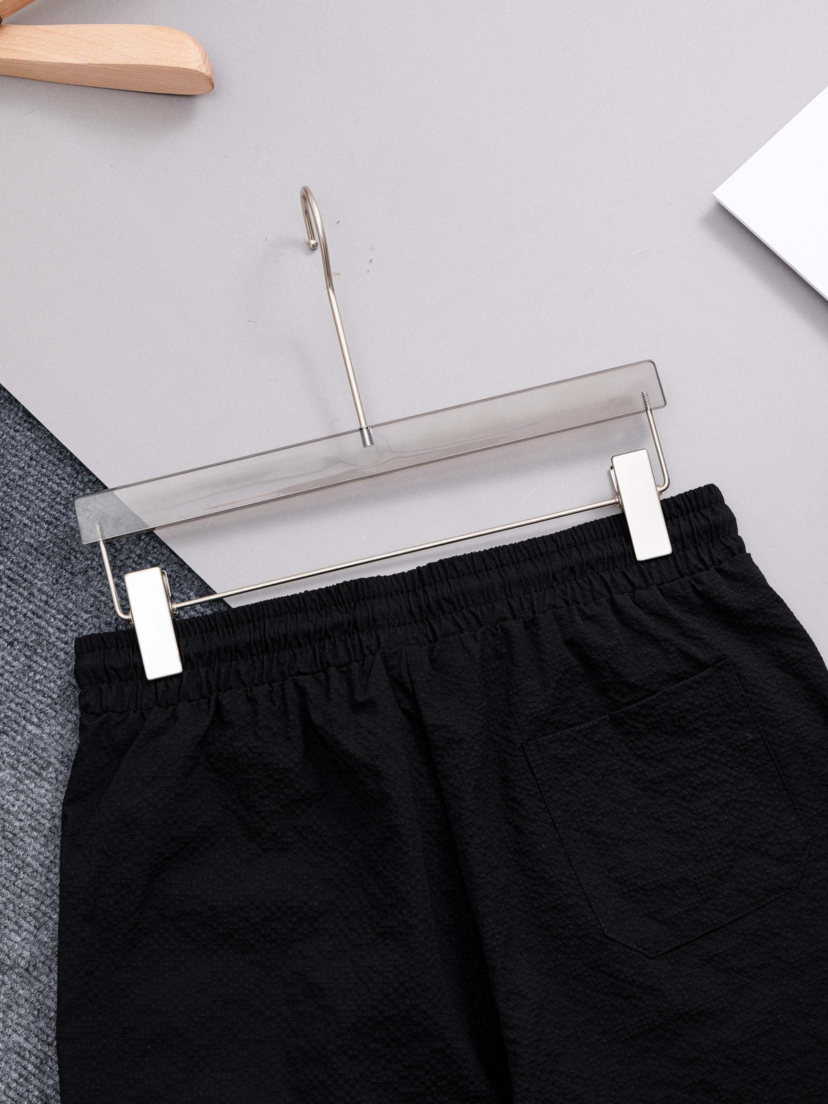 Waffle milk silk quick drying beach shorts