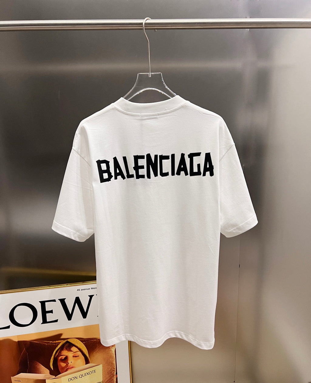 Customized double yarn plain cotton short sleeved T-shirt