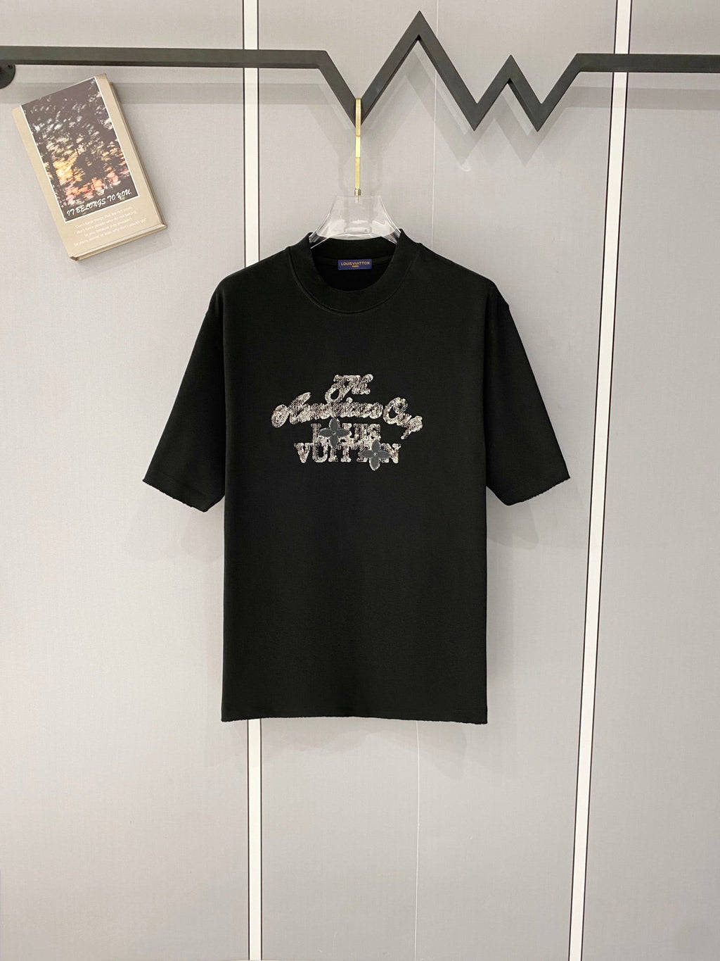 Classic letter printed pure cotton T-shirt -014