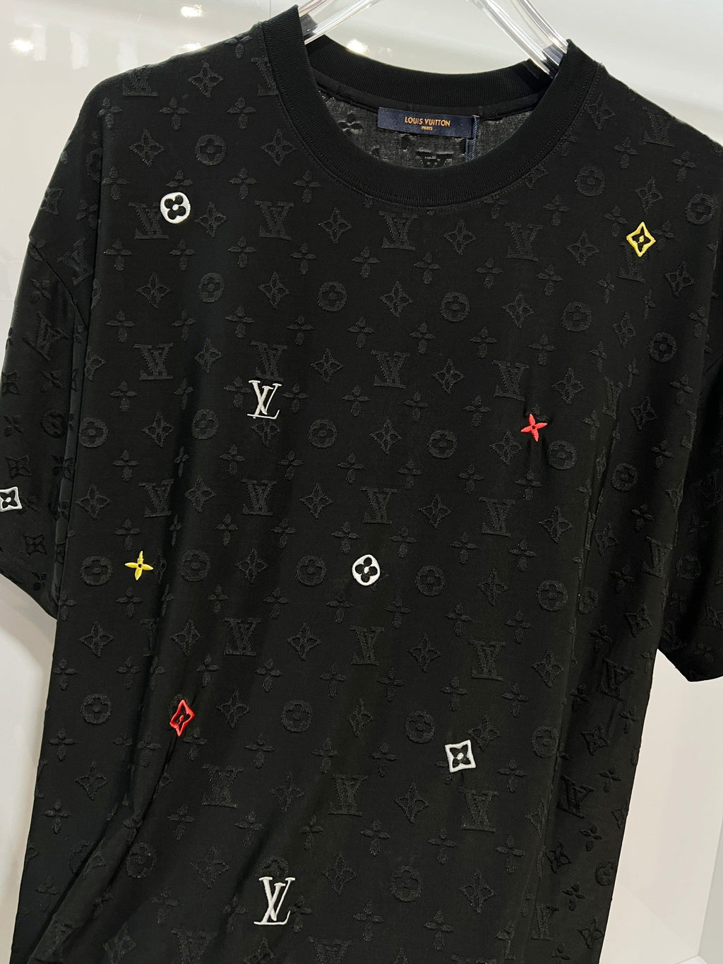 New full body floral letter T-shirt