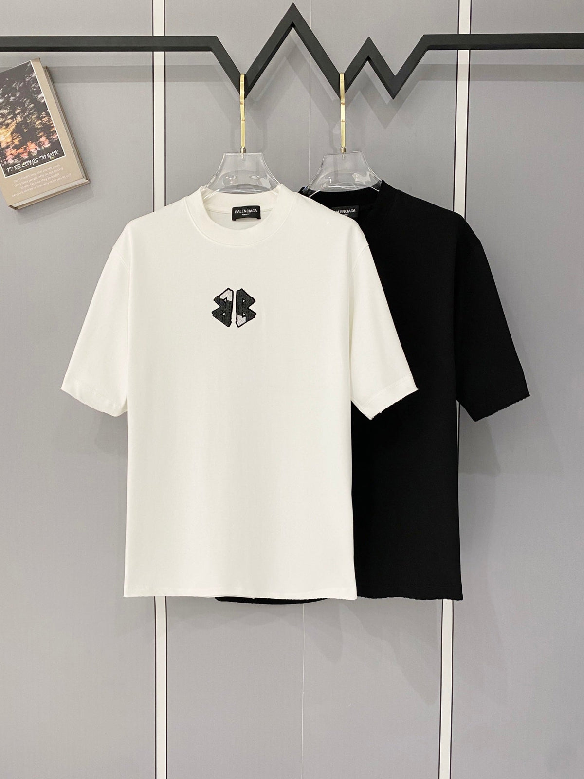 Classic letter printed pure cotton T-shirt -015