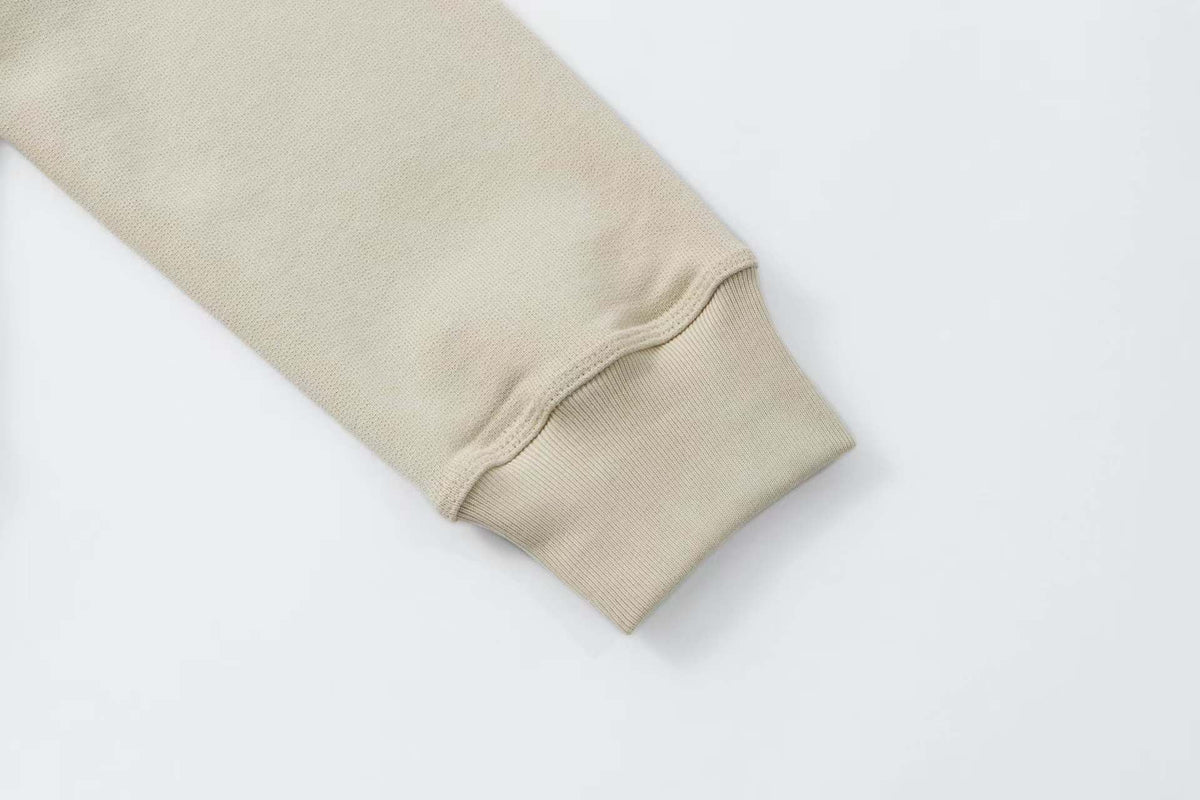 Cloth covered hooded jacket