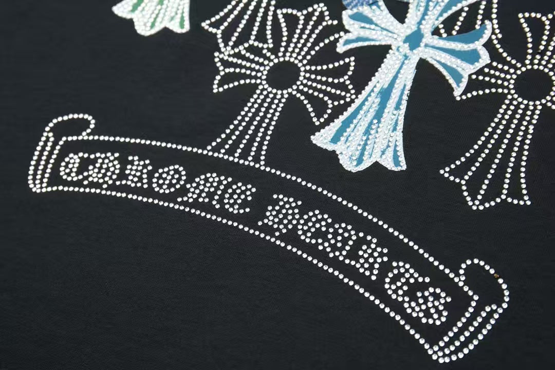 New rhinestone short sleeves