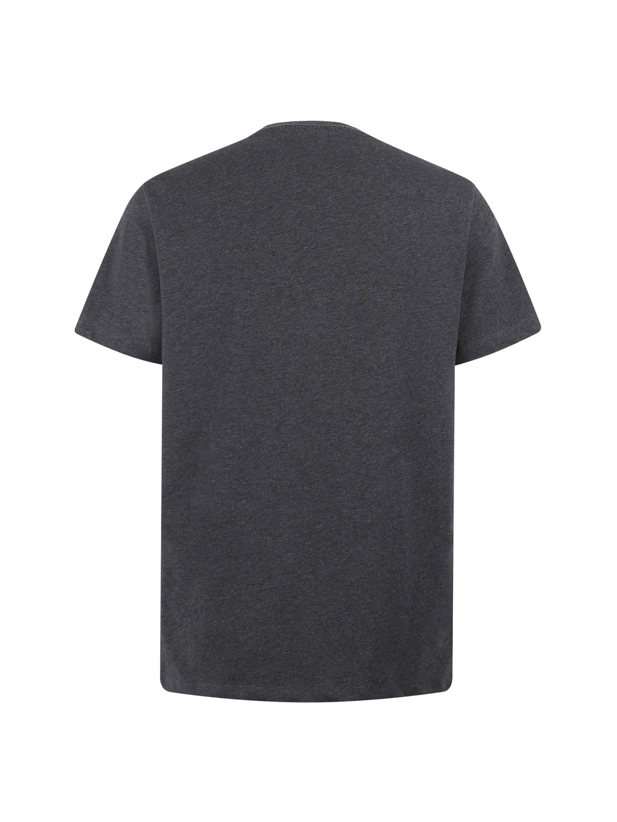 Embroidered cotton plain knit short sleeved T-shirt