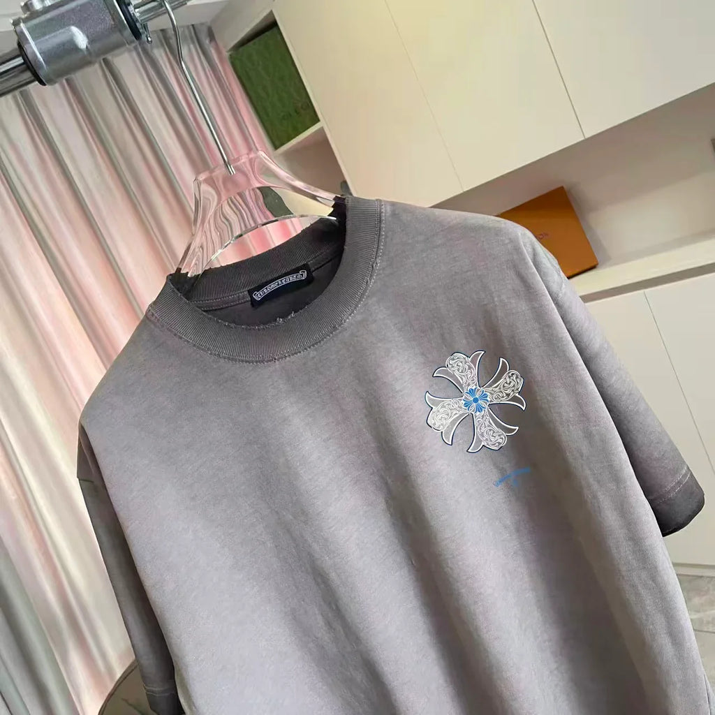New Cross printed short sleeved T-shir
