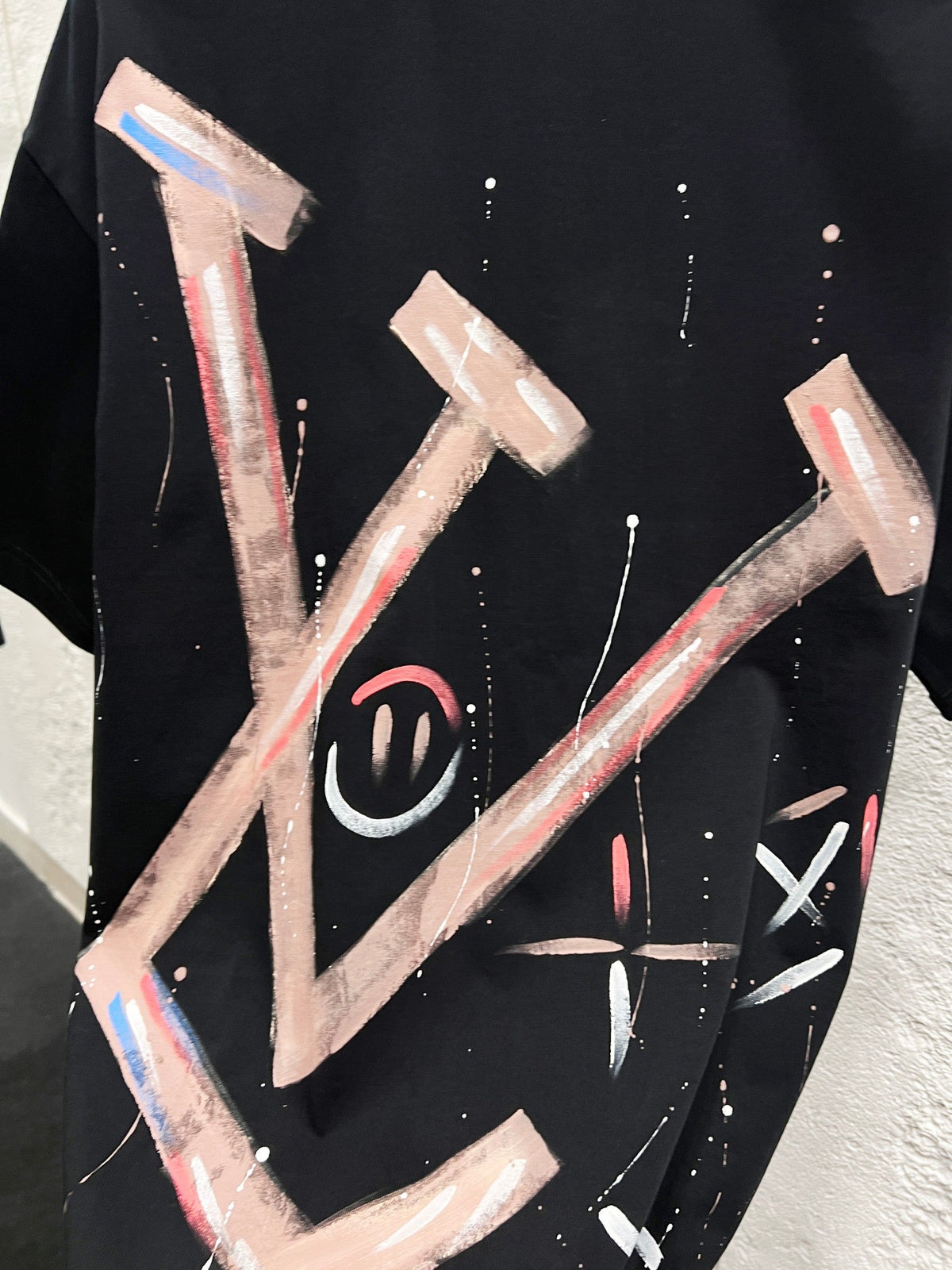 Loose hand drawn T-shirt -5