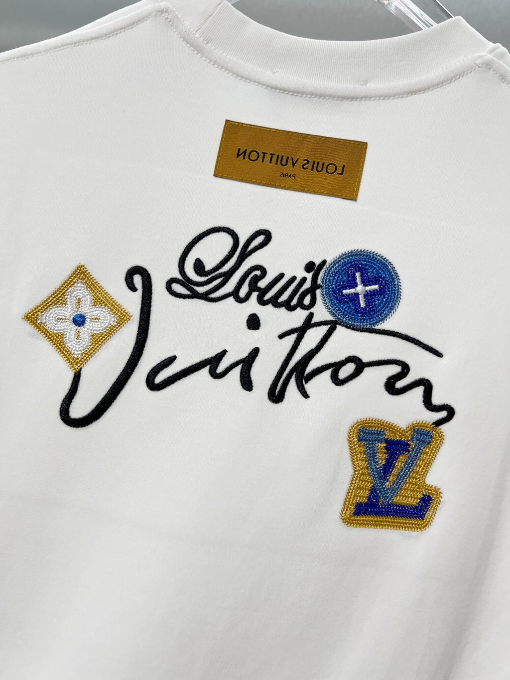Handwritten Signature Badge T Shirt