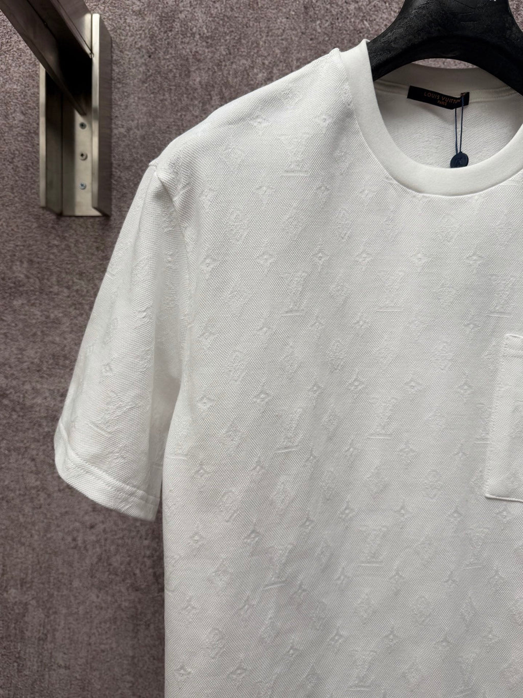 New Jacquard Full Print Patch Bag Short Sleeve T-shirt