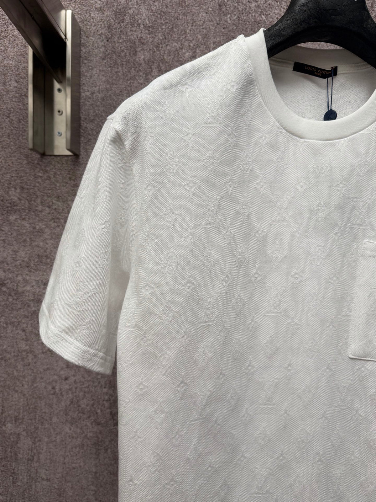 New Jacquard Full Print Patch Bag Short Sleeve T-shirt