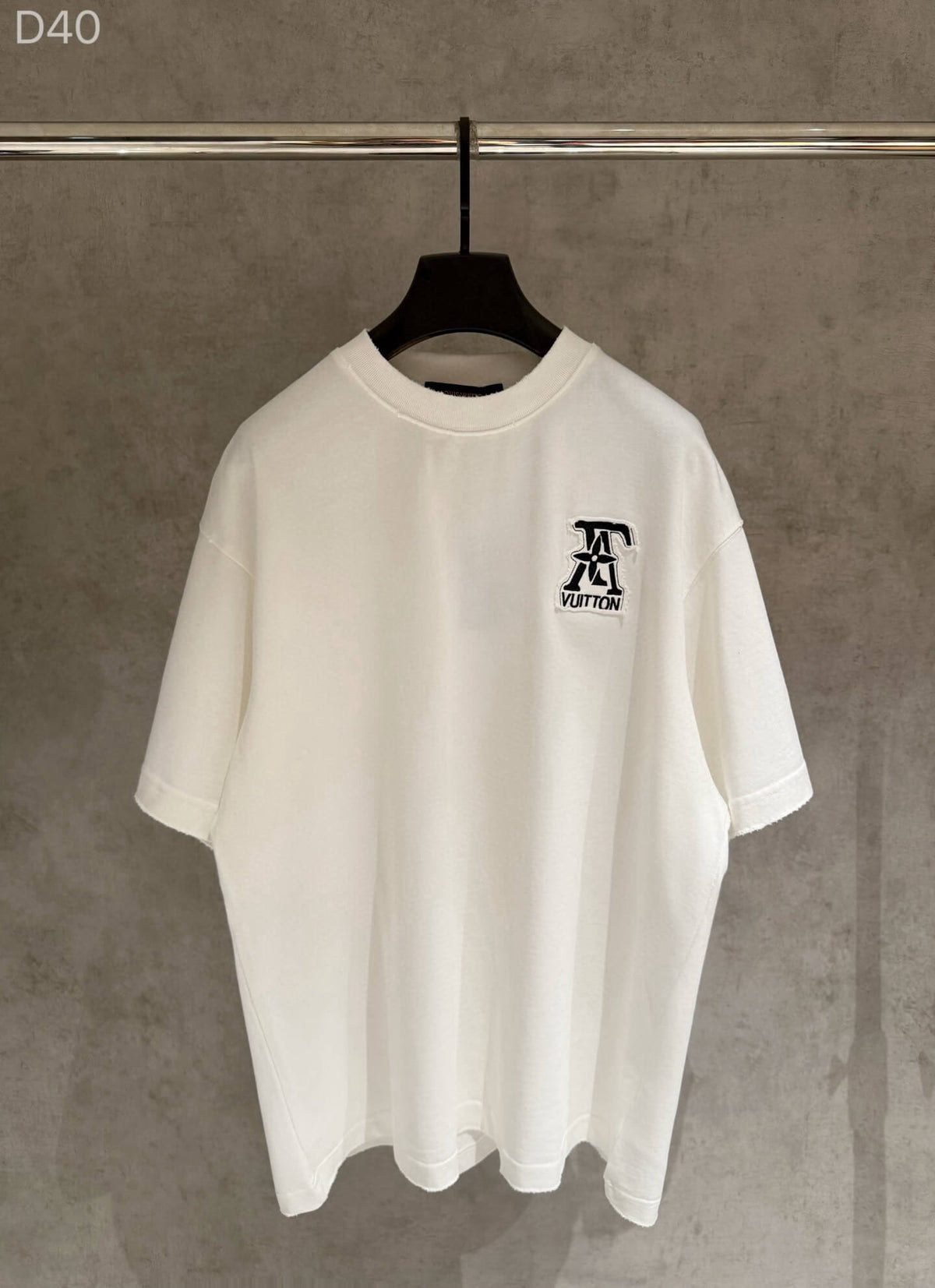 Vintage Letter Patch T Shirt