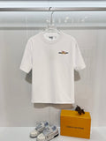 New plush warhorse embroidered letter short sleeved shirt