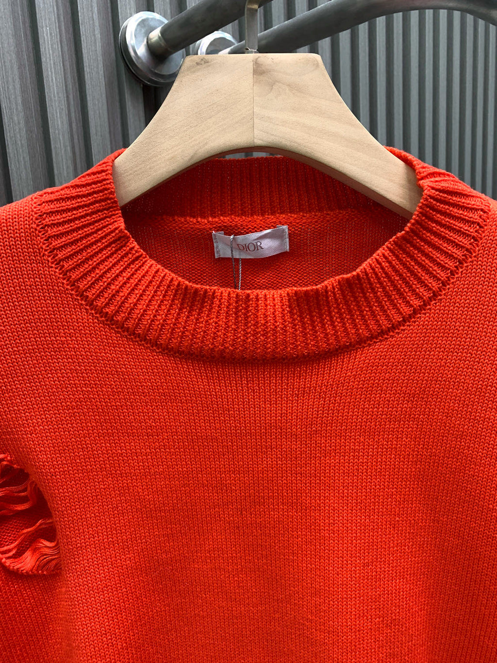 Sheep wool blended plain knitted sweater