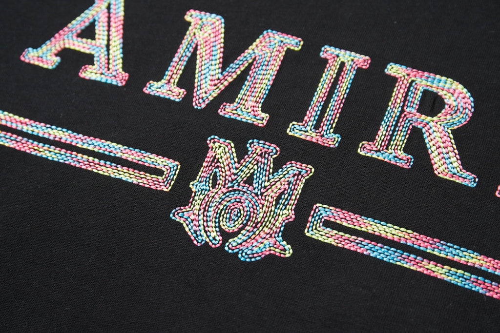 Early Spring New Embroidered Letter T-shirt