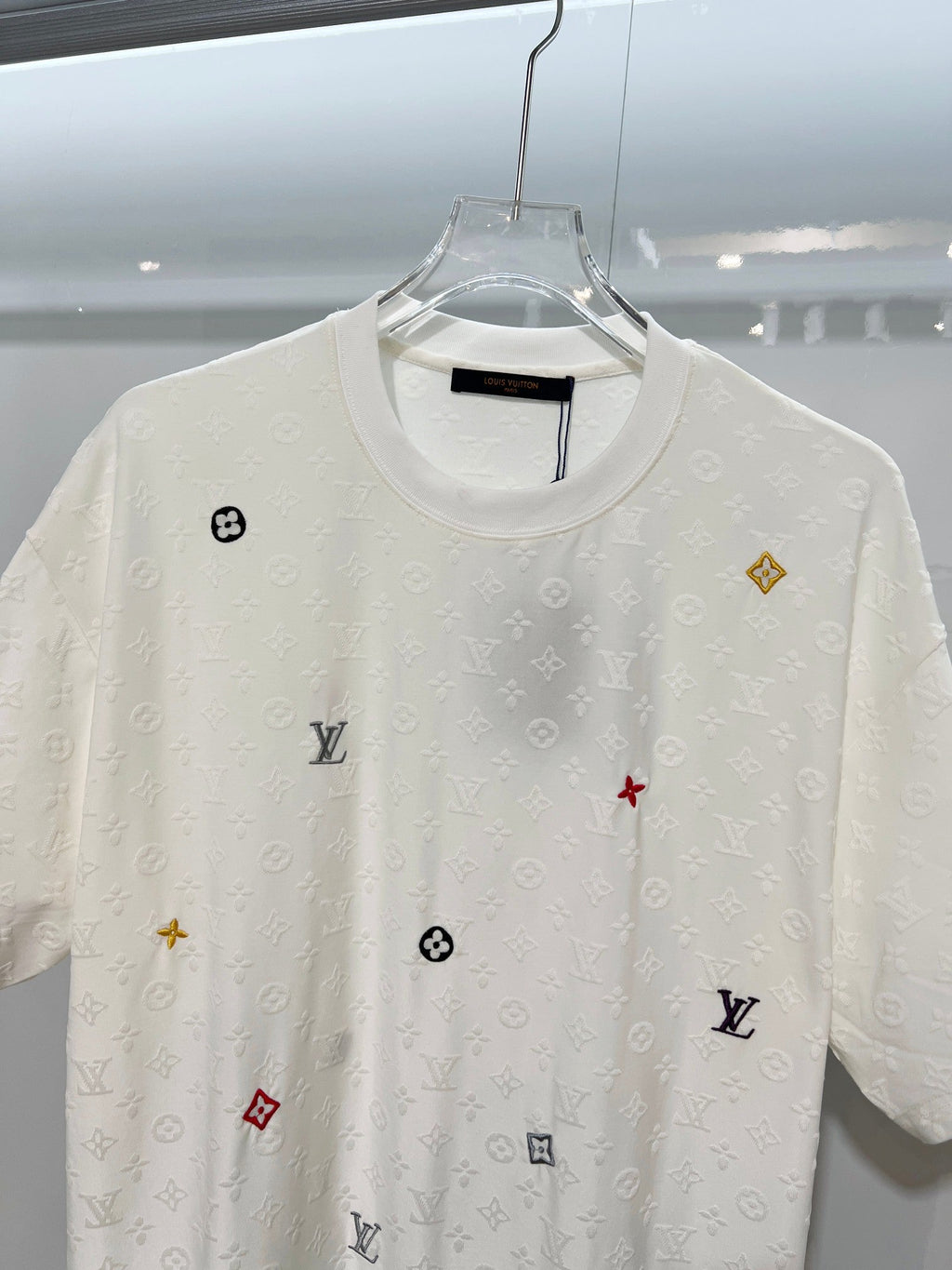 New full body floral letter T-shirt
