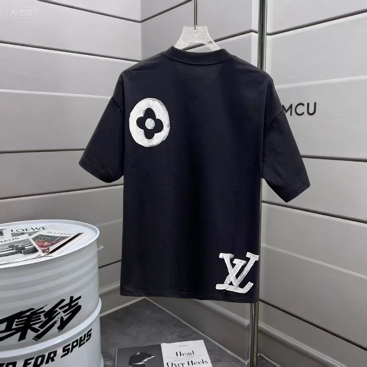 Loose hand drawn T-shirt -10