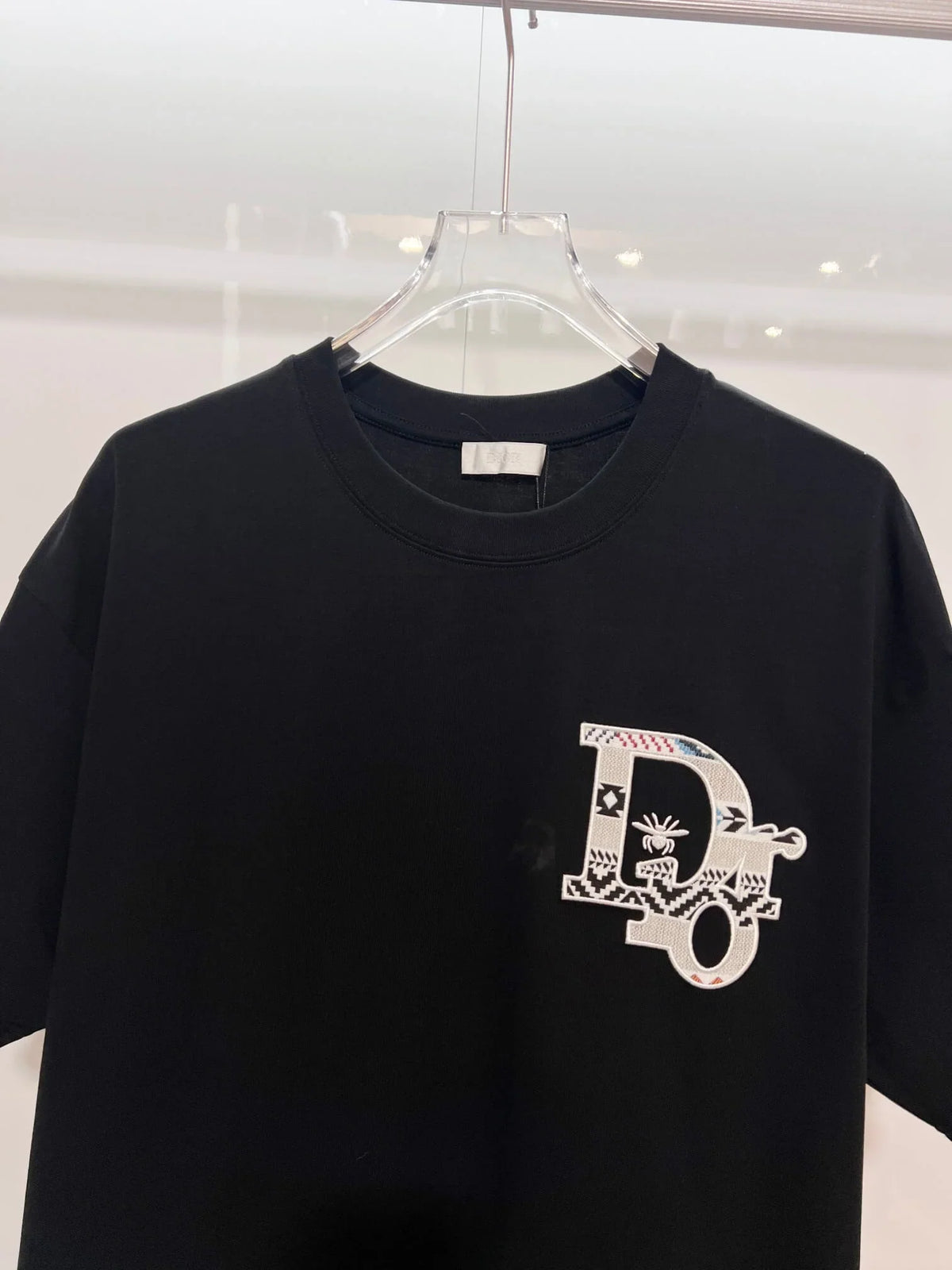 Bee Embroidered Colorblock T-Shirt
