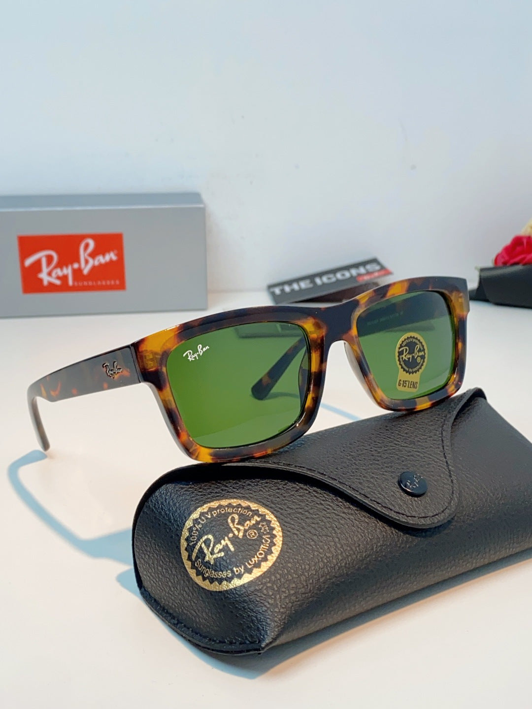 High quality tempered glass sunglasses for men