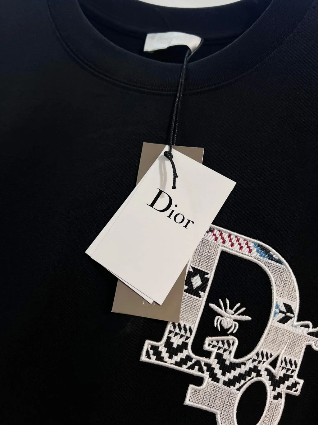 Bee Embroidered Colorblock T-Shirt