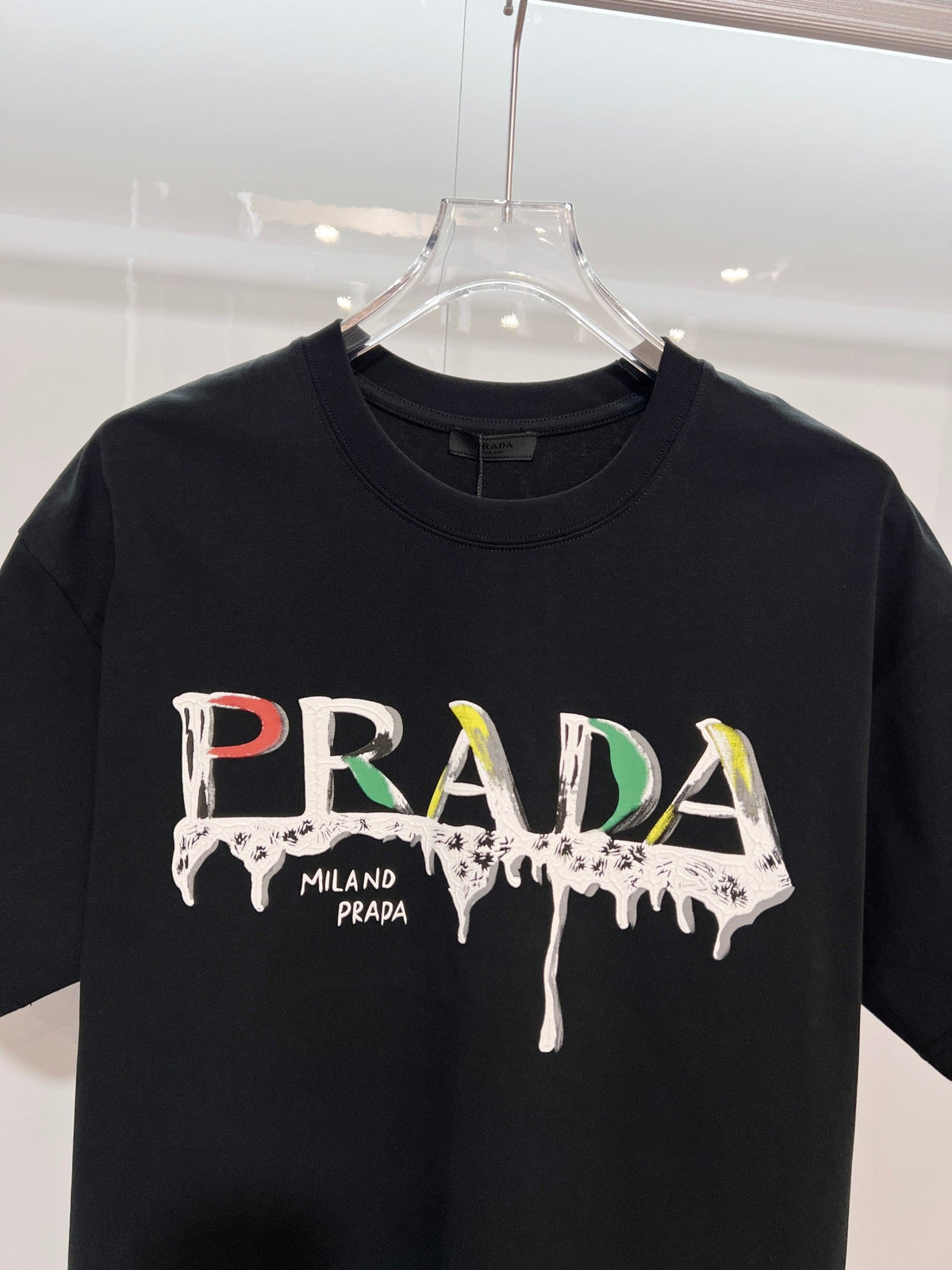 New painted graffiti letter short shirt