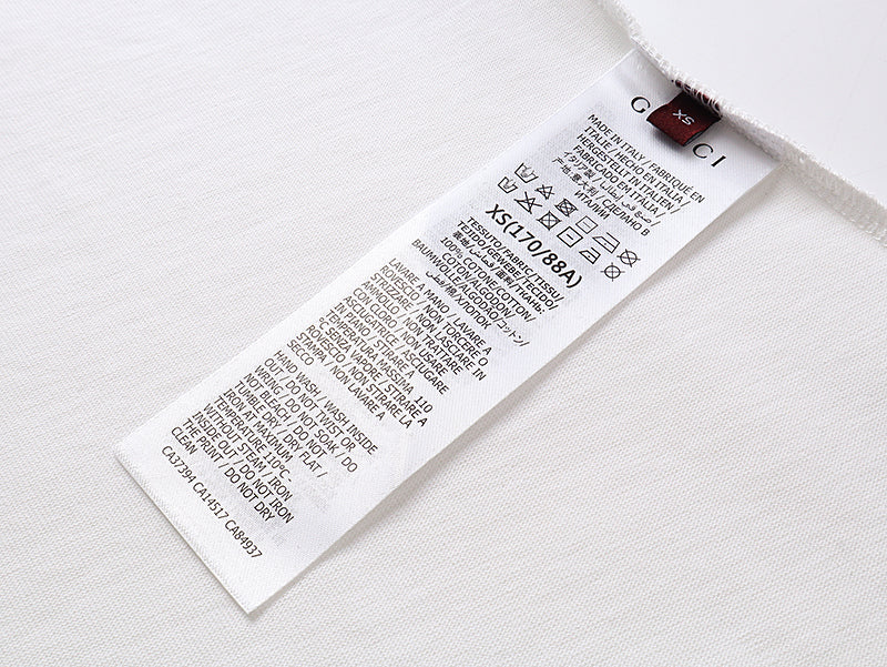 Badge print new logo round neck short sleeved shirt