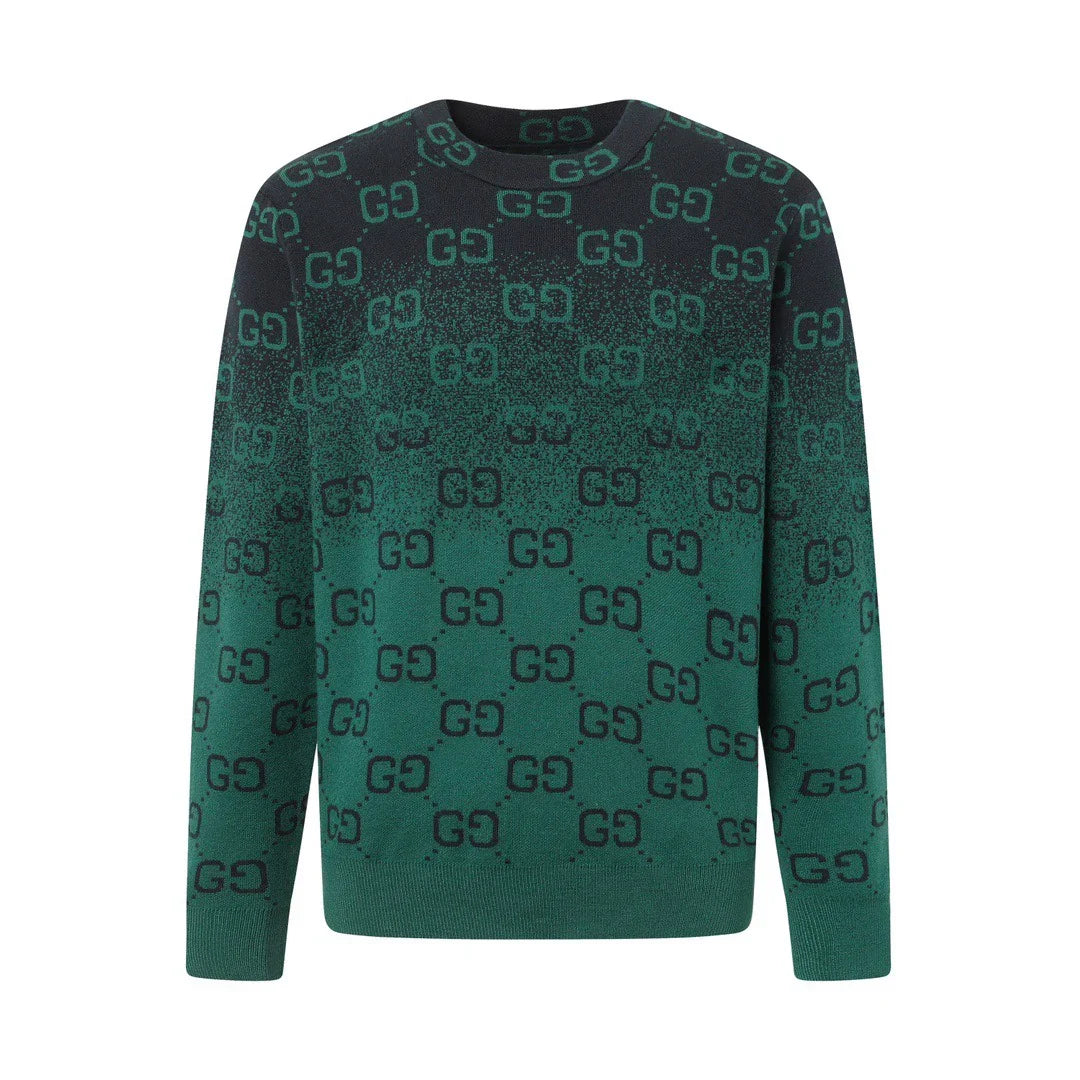 Knitted round neck sweater