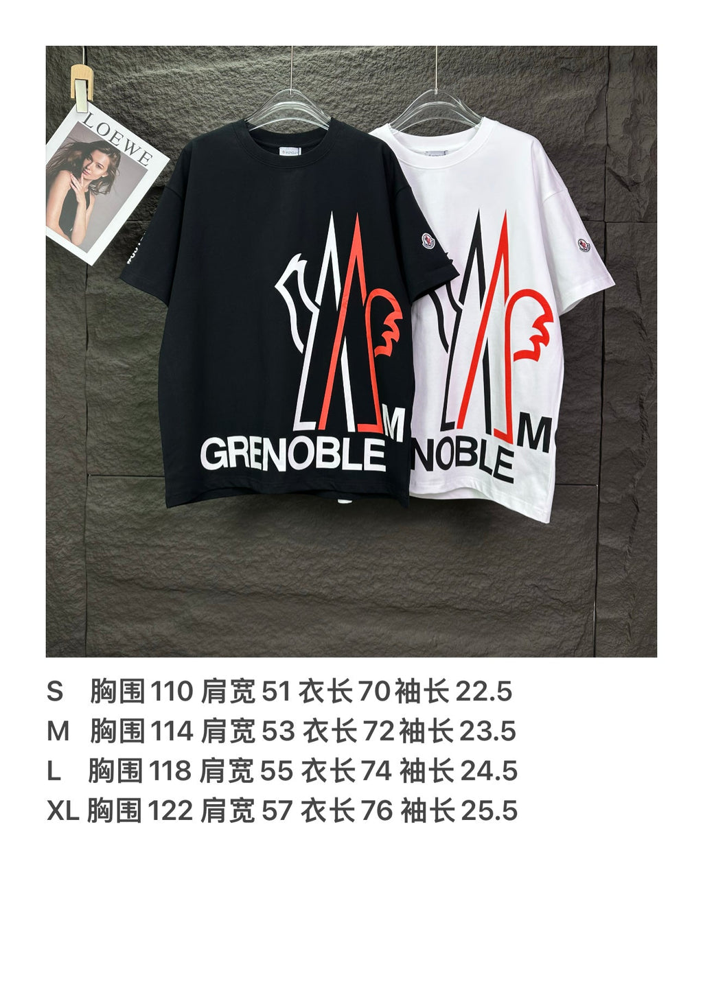 New large letter printed logo couple's short sleeved T-shirt