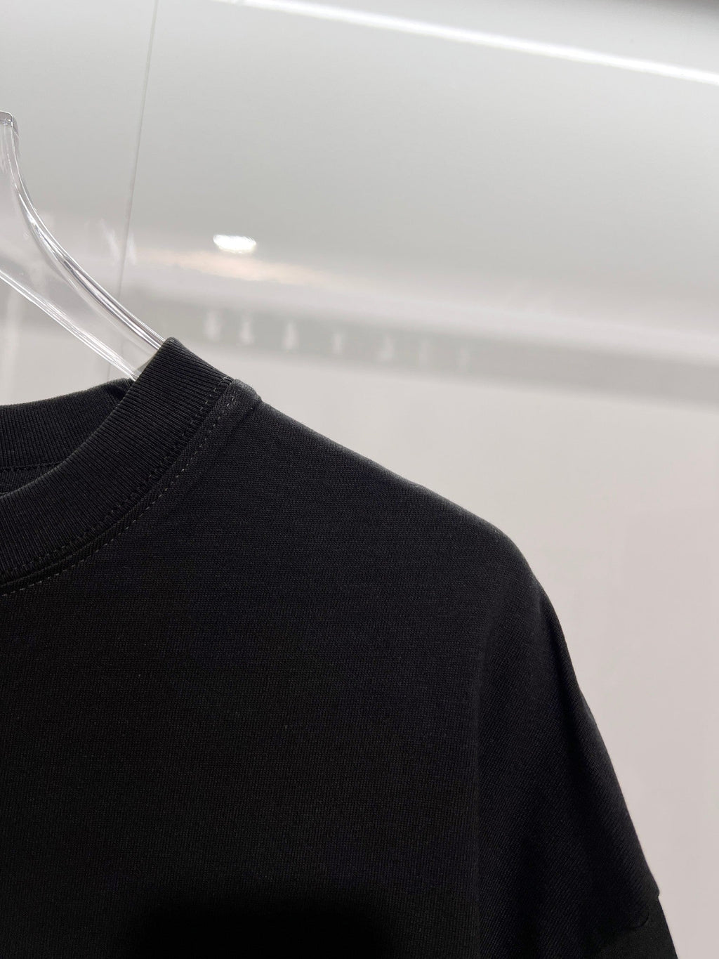 3D raised printed letter round neck T-shirt