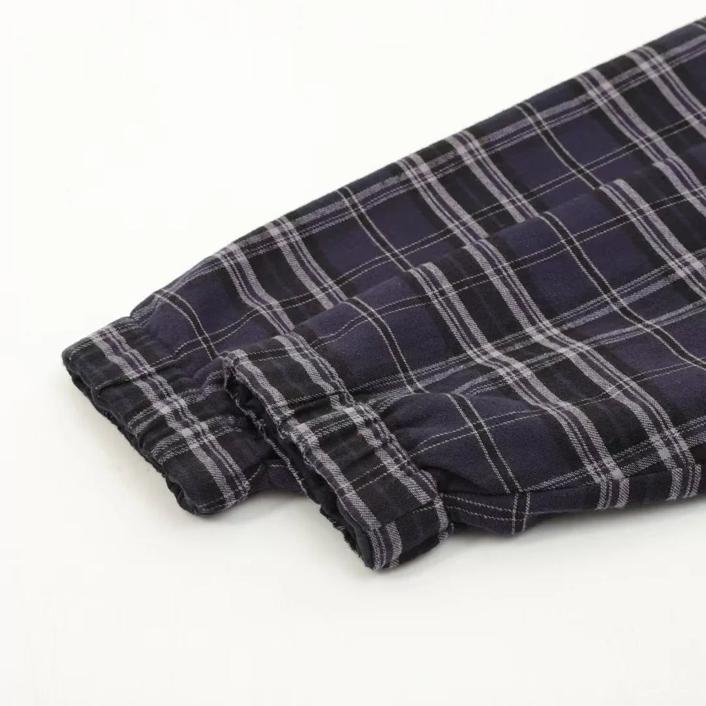 New plaid cloth letter jacket