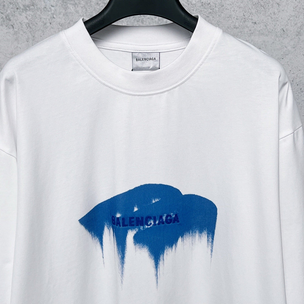 3M printed short sleeved T-shirt with letter embroidery