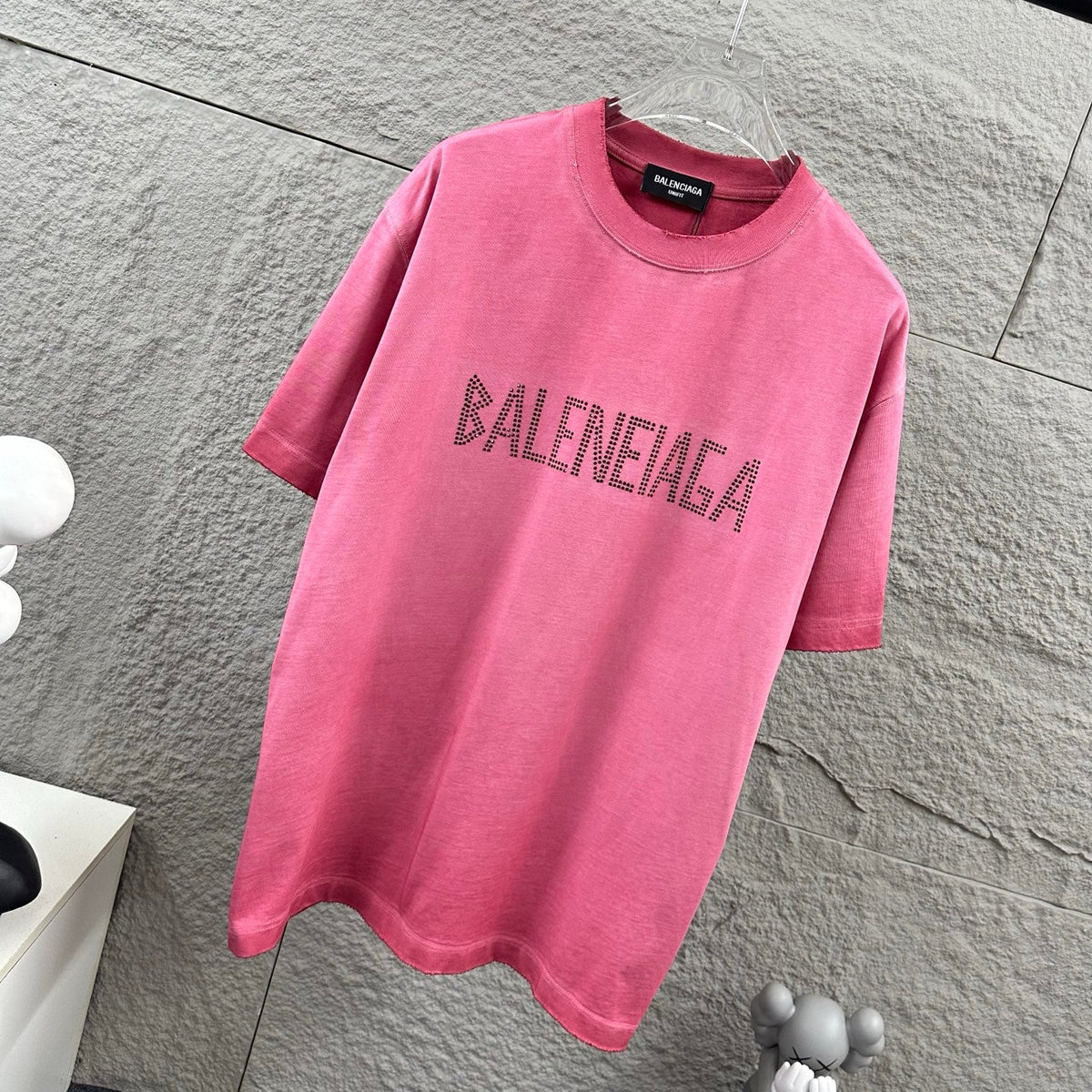 Hot stamping+hot drilling process pure cotton fabric short sleeved T-shirt for both men and women