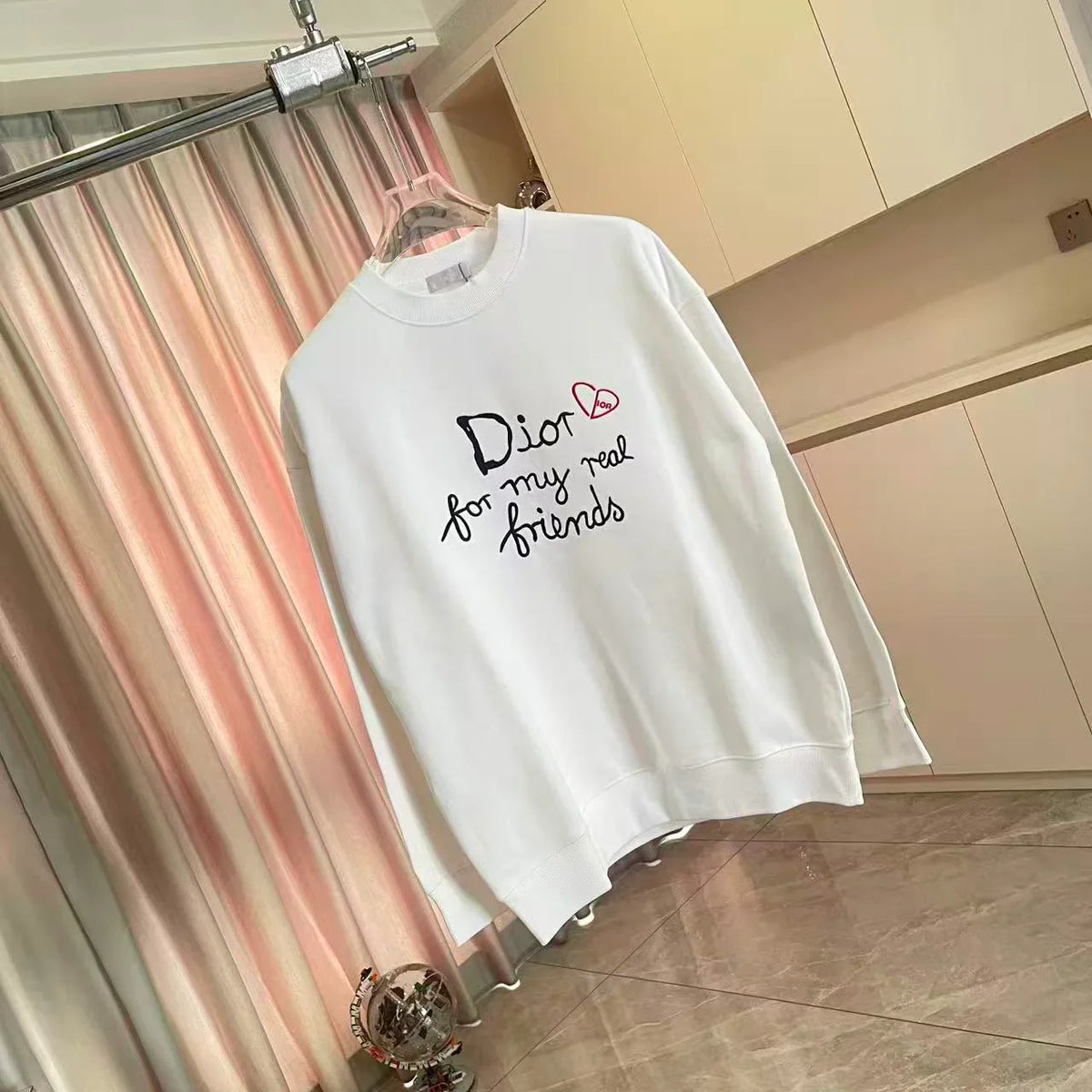 New embroidered letter hoodie