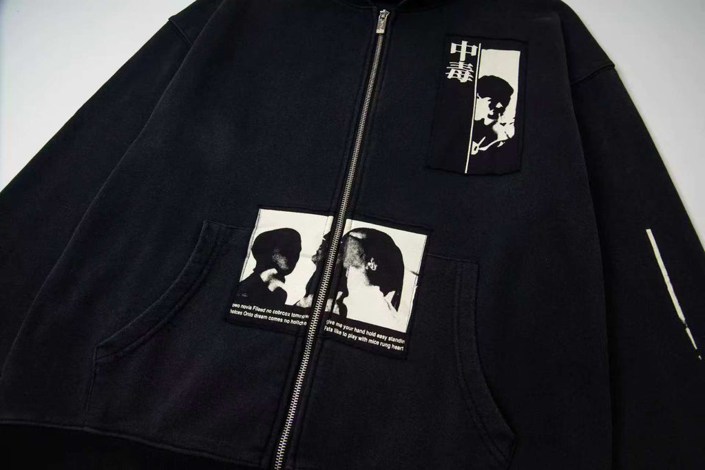 New patch printed jacket