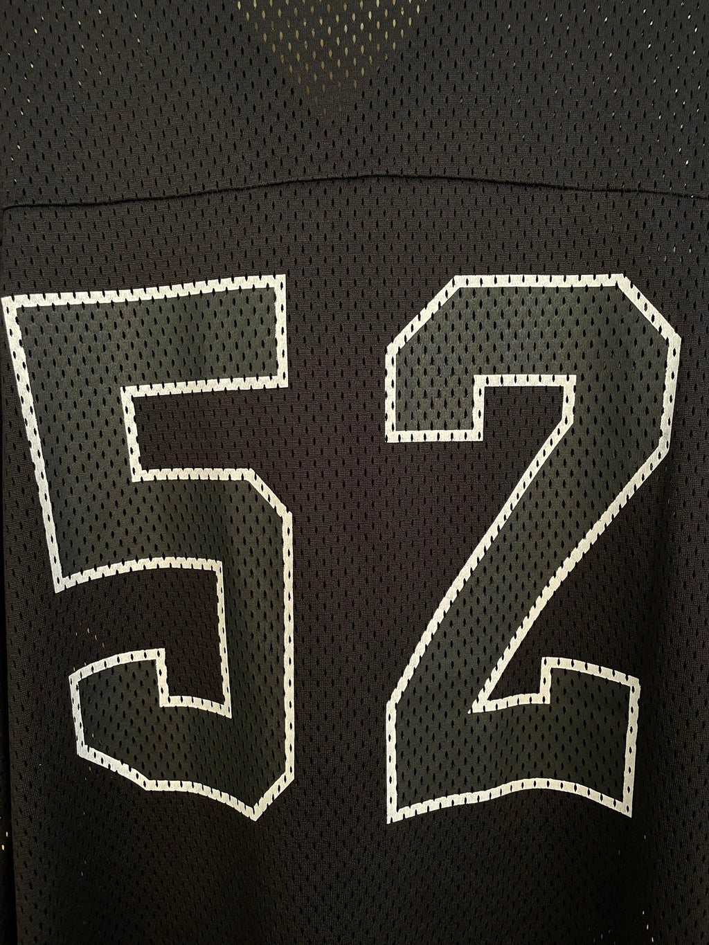 52 mesh letter embroidered V-neck football jersey casual sports short sleeved T-shirt