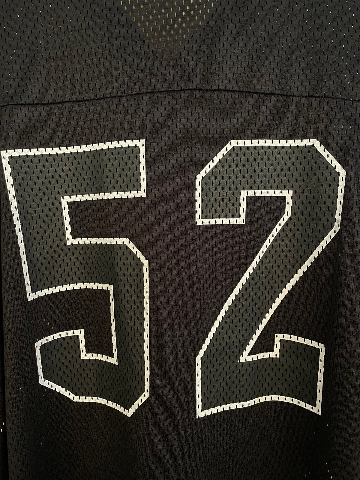52 mesh letter embroidered V-neck football jersey casual sports short sleeved T-shirt