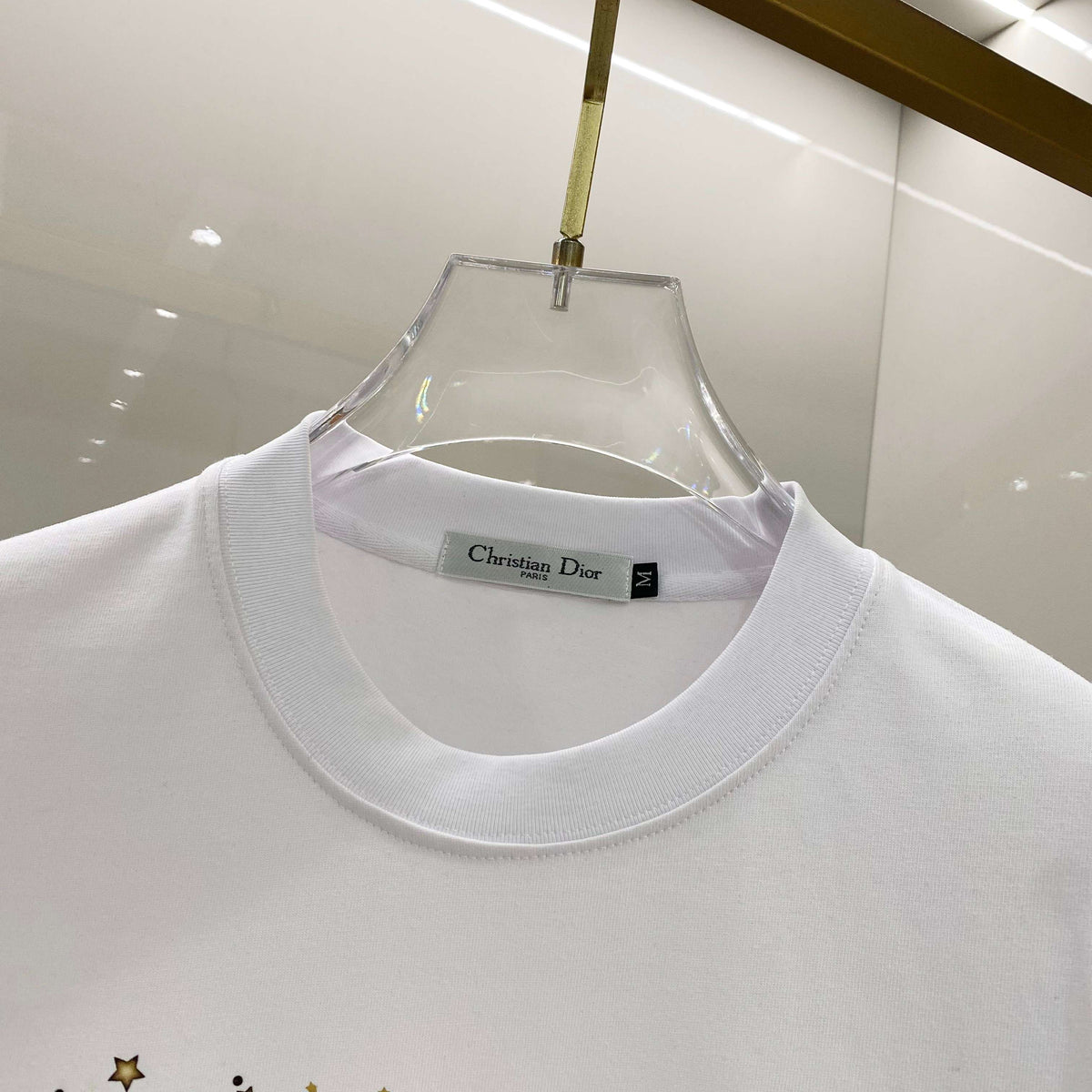 Chest sticker printed logo round neck short sleeved T-shirt 10