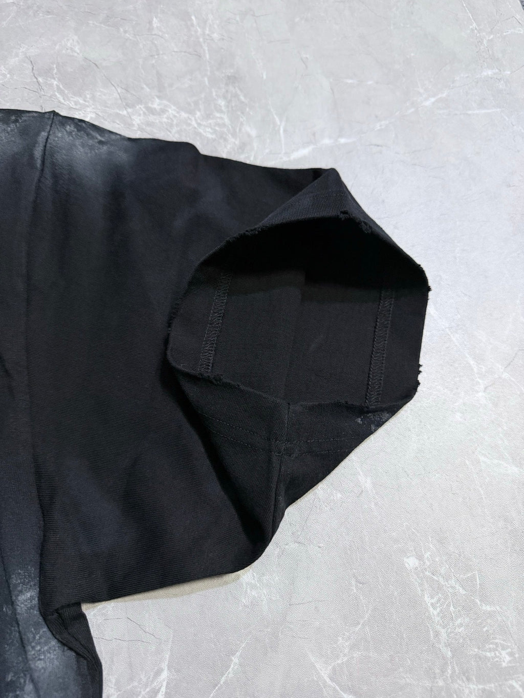Flat knit short sleeved T-shirt