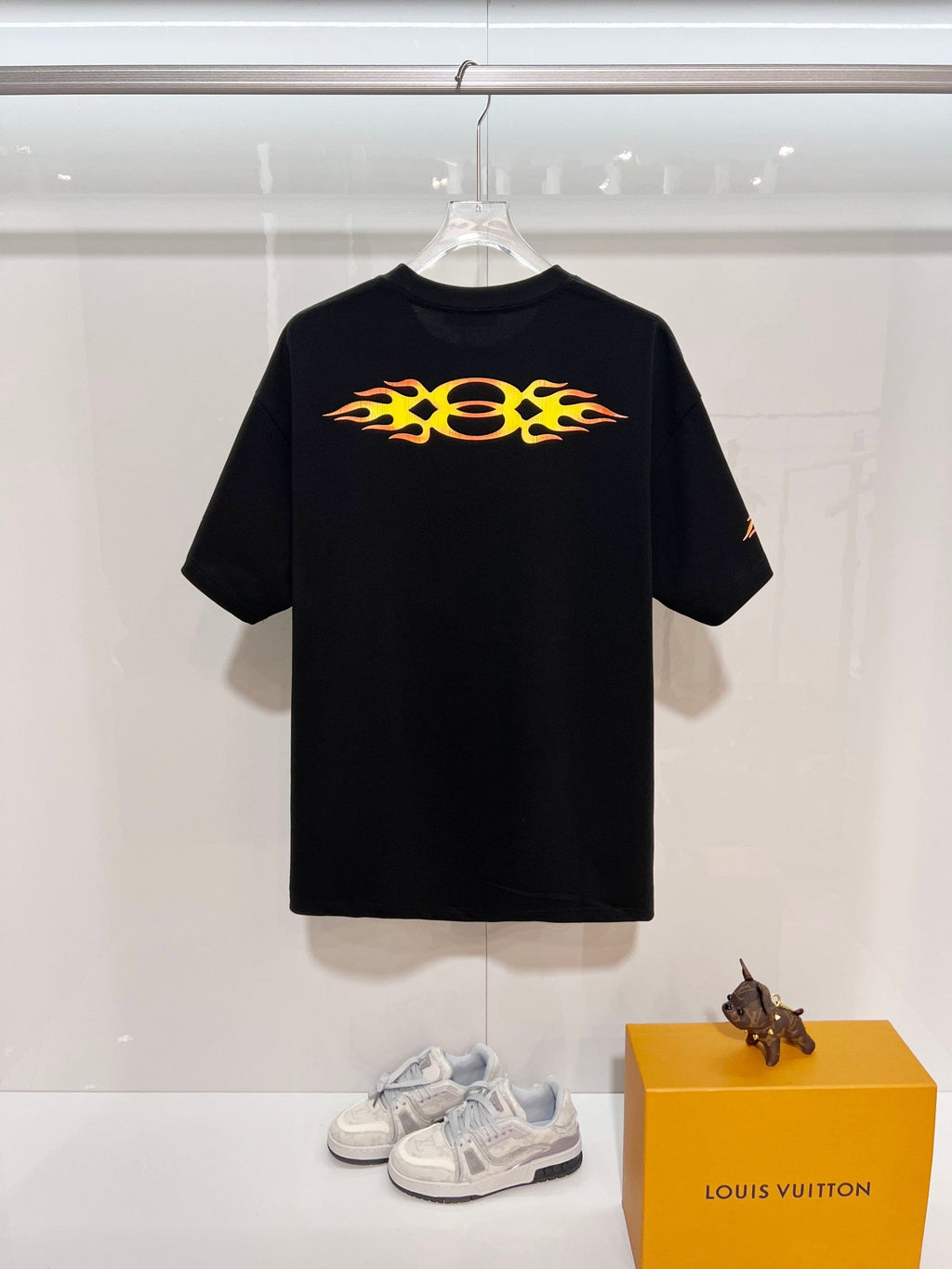 New Flame Pattern Letter T-shirt