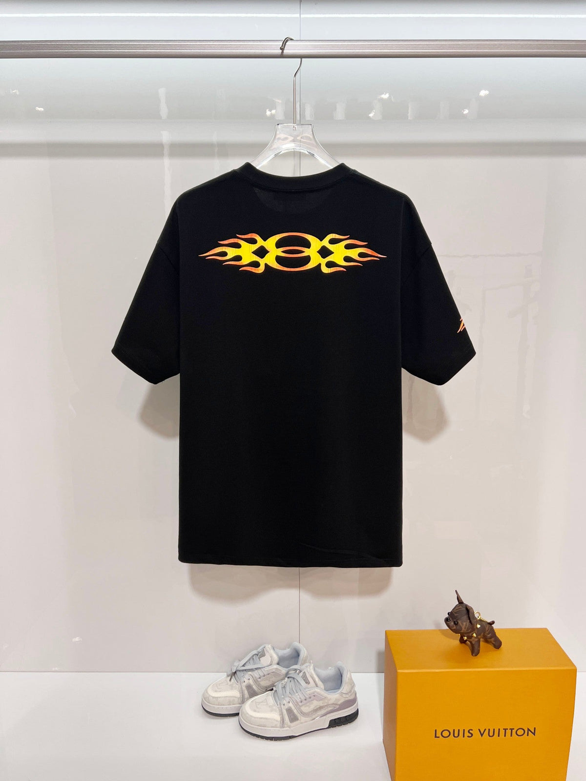 New Flame Pattern Letter T-shirt