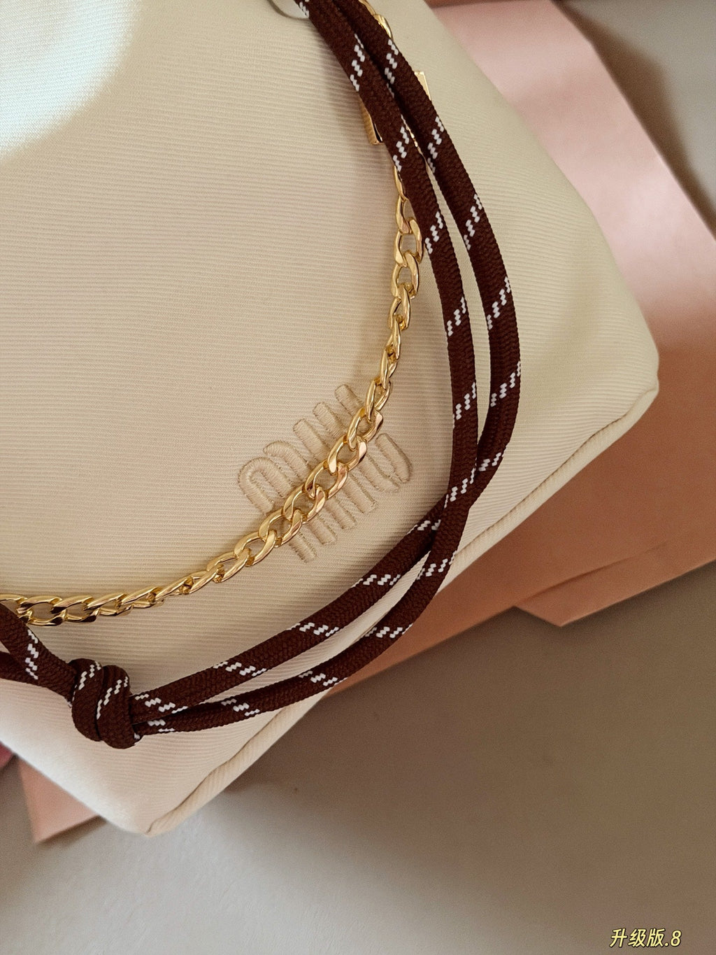 Canvas drawstring bucket bag