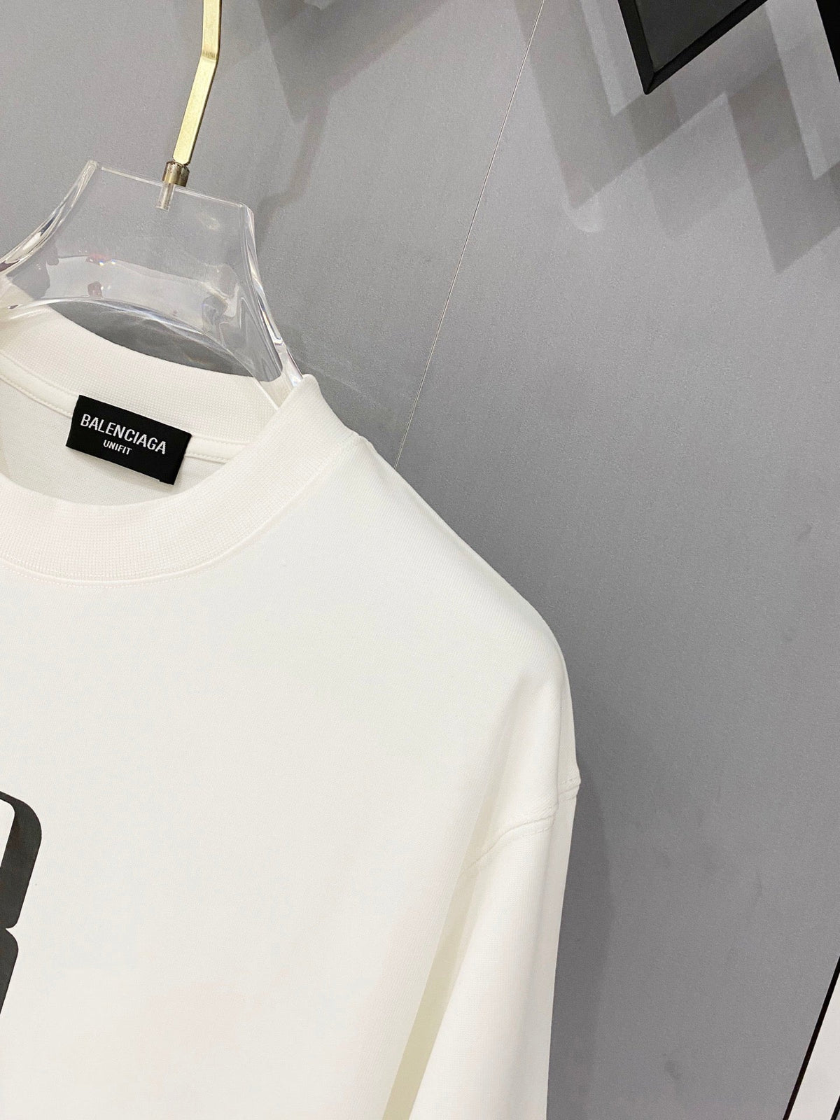 Classic letter printed pure cotton T-shirt -3