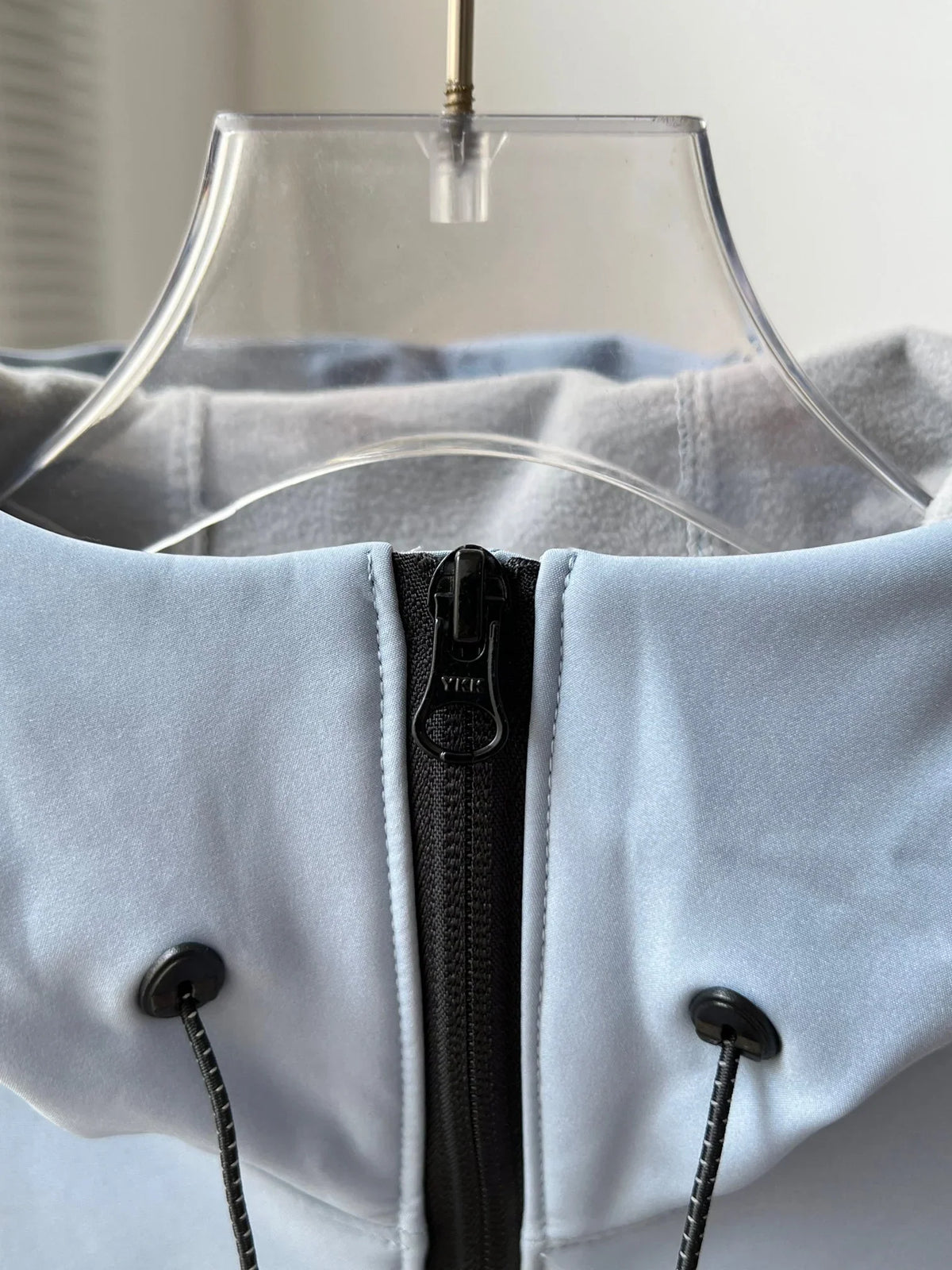 North side jacket, outdoor color blocked soft shell hooded fleece jacket