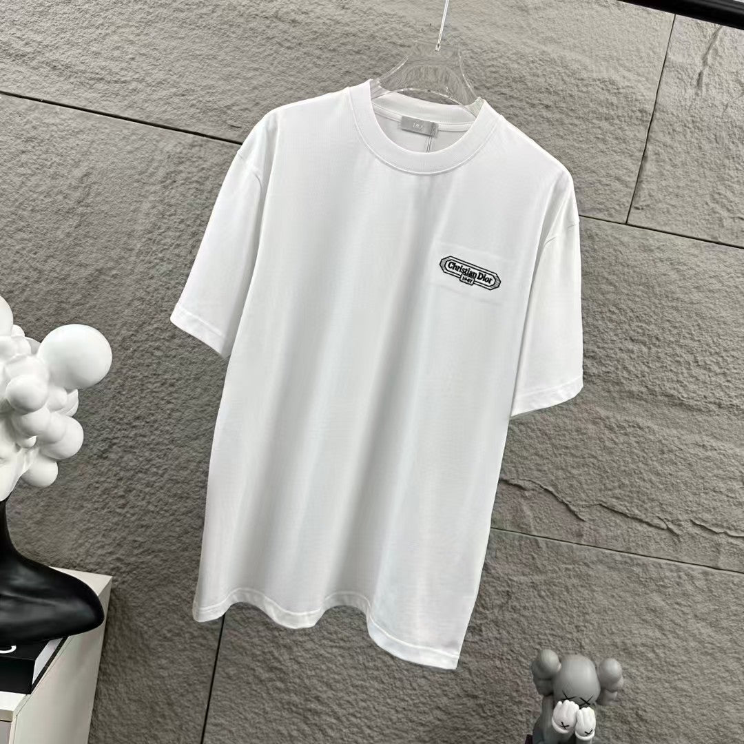 New letter simple embroidered T-shirt