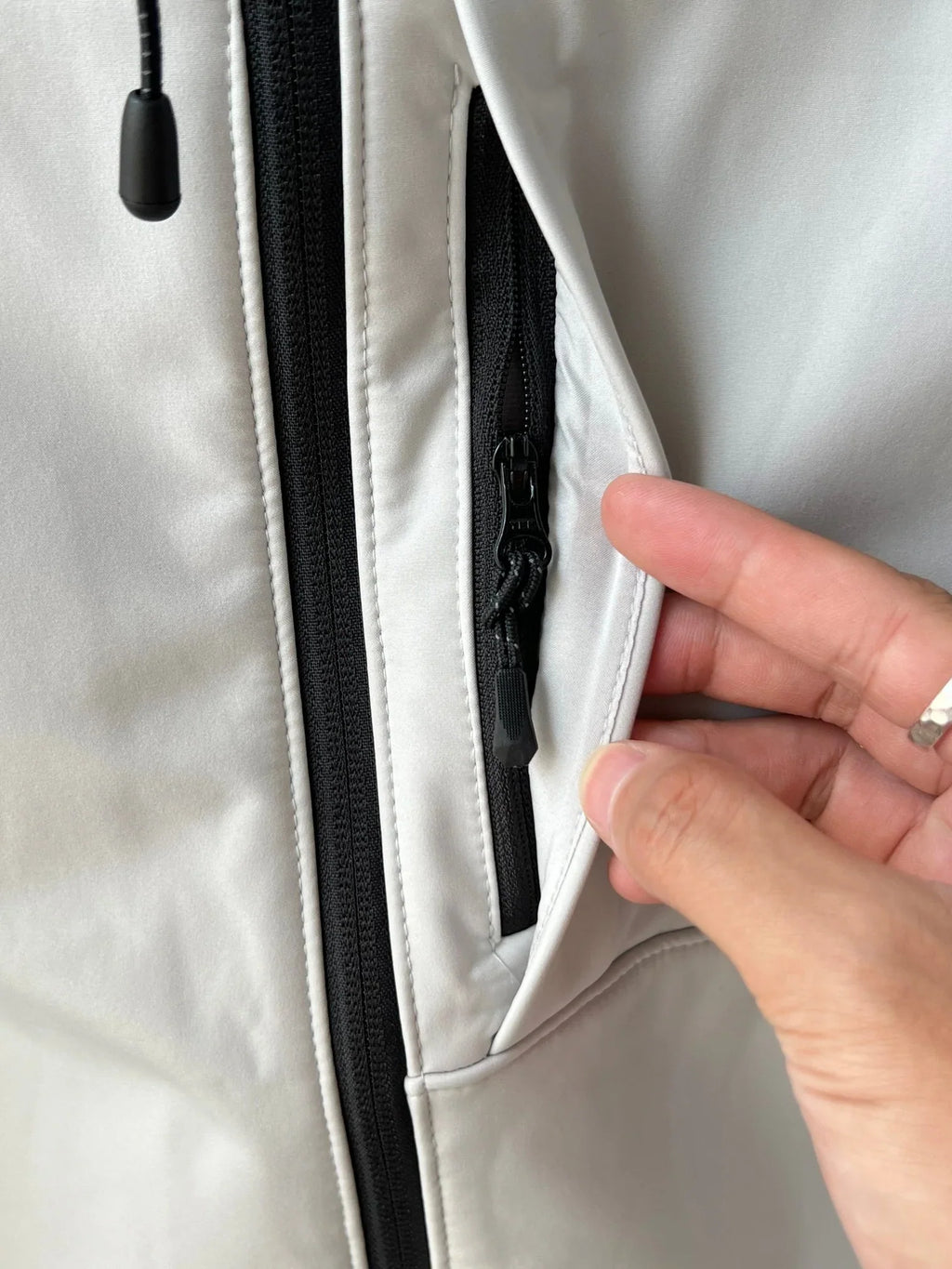 North side jacket, outdoor color blocked soft shell hooded fleece jacket