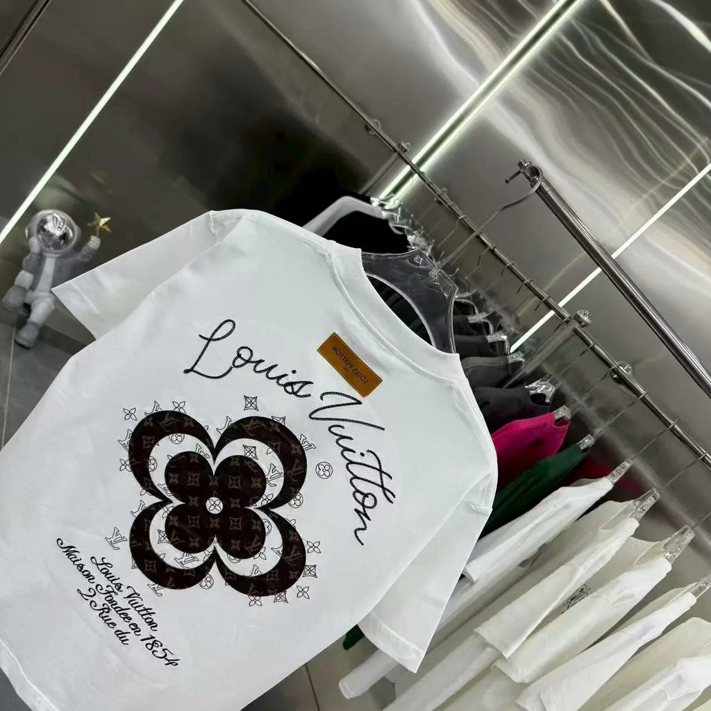 New jacquard short sleeved T-shirt